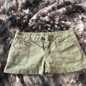 BP green cotton cargo shorts juniors